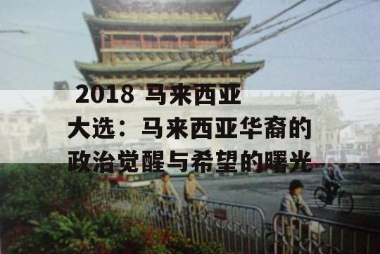  2018 马来西亚大选：马来西亚华裔的政治觉醒与希望的曙光