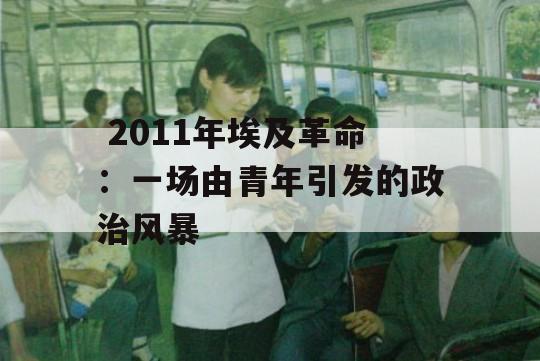  2011年埃及革命：一场由青年引发的政治风暴